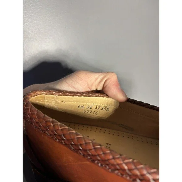 Allen Edmonds Maxfield Tassel Loafers Men's Size 9.5 Brown Leather Slip On Shoes - Picture 7 of 7